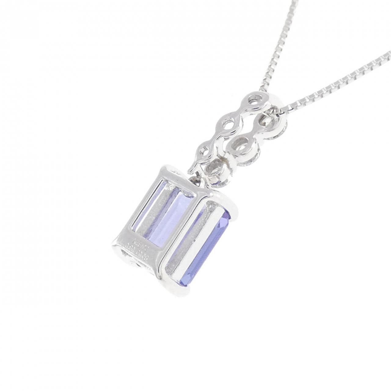 K18WG Tanzanite necklace 0.80CT