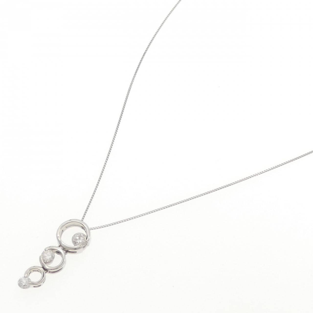 PT900/PT850 ダイヤモンド ネックレス 0.70CT