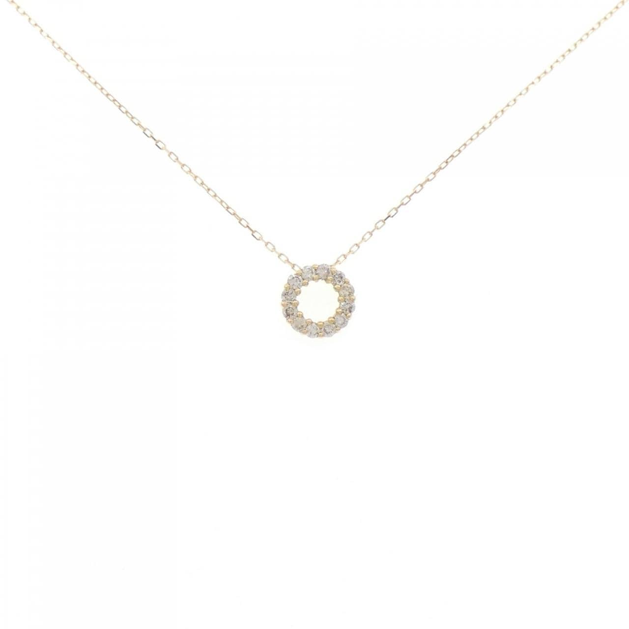 【新品】K18YG ダイヤモンド ネックレス 0.10CT