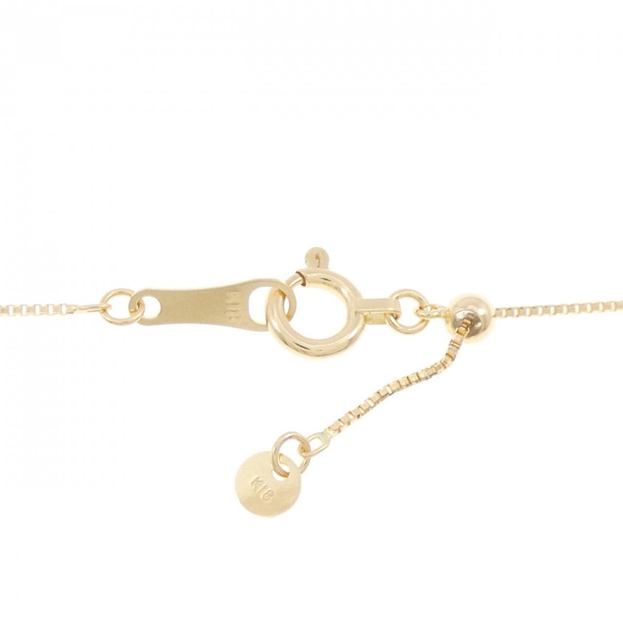 18K黃金碧璽項鍊，0.14克拉