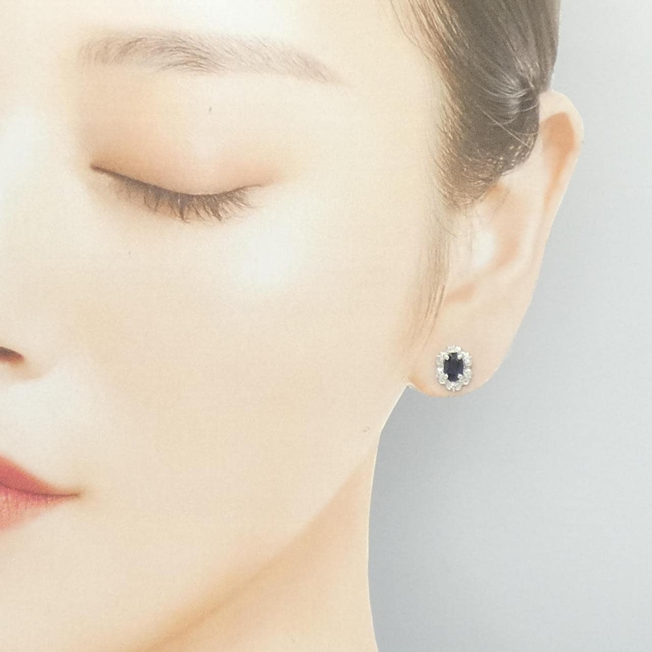 PT900 サファイヤ ピアス 0.50CT