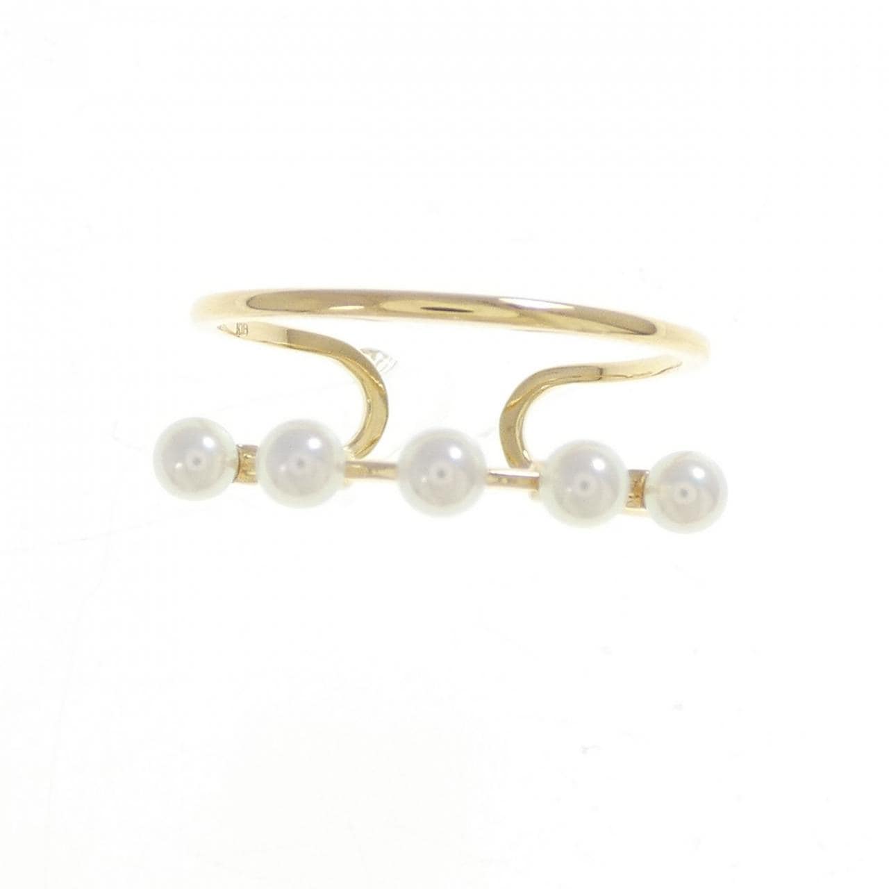 K18YG アコヤパール リング