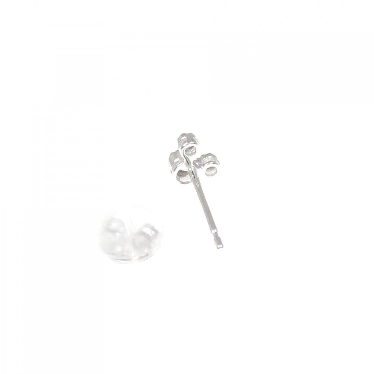 K18WG ダイヤモンド ピアス 片耳