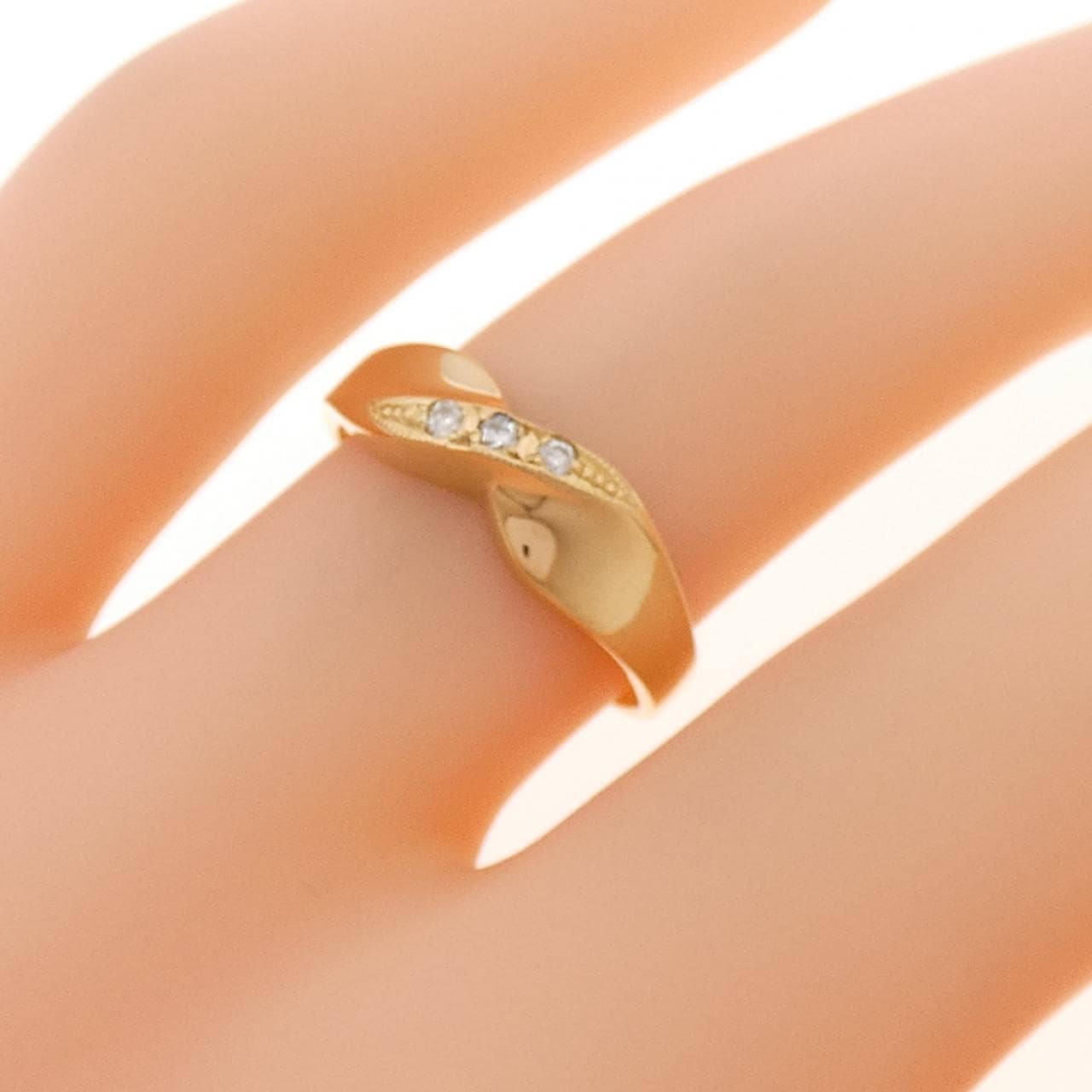 K18YG ダイヤモンド リング