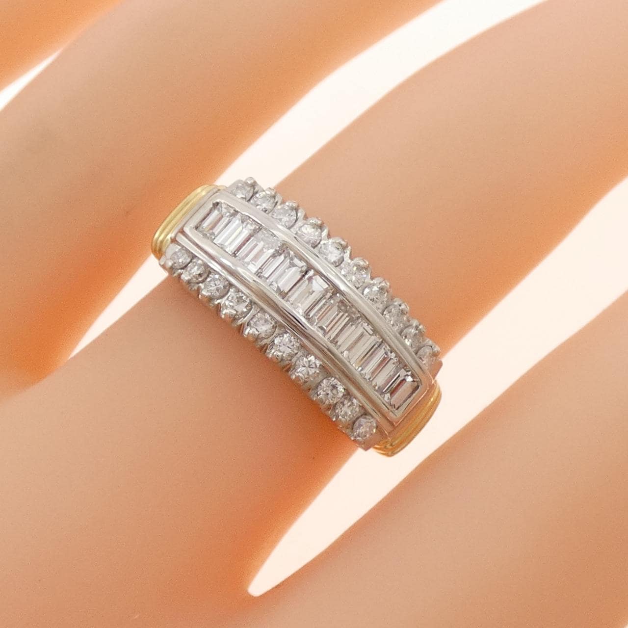PT900/K18YG ダイヤモンド リング 1.00CT