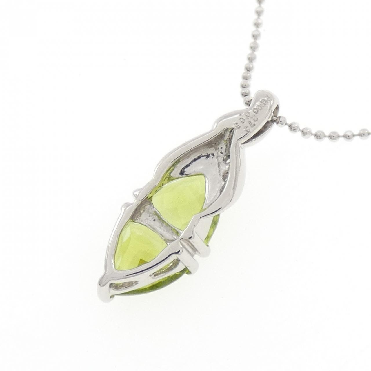 PT900/PT850 ペリドット ネックレス 2.73CT