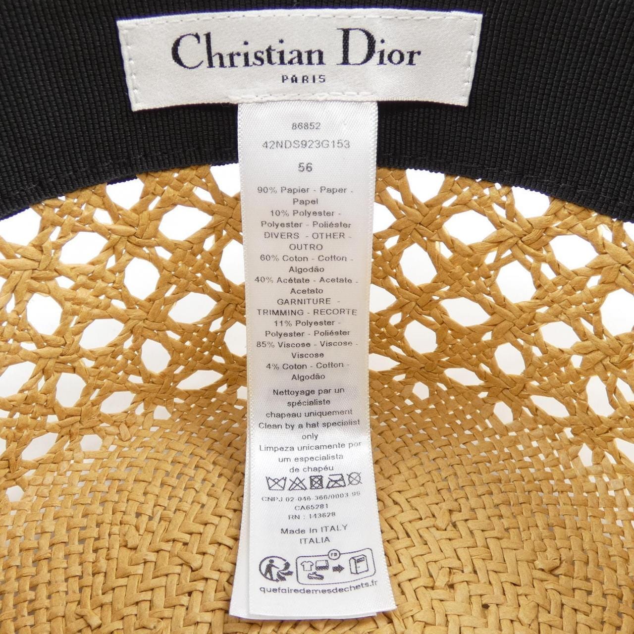 クリスチャンディオール CHRISTIAN DIOR 42NDS923G153 ハット