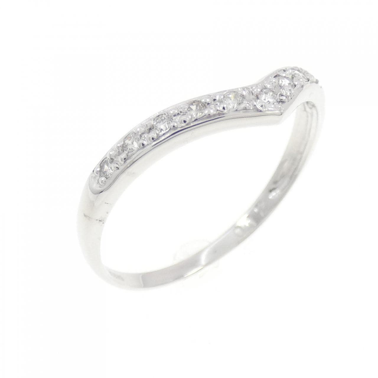 K18WG ダイヤモンド リング 0.12CT