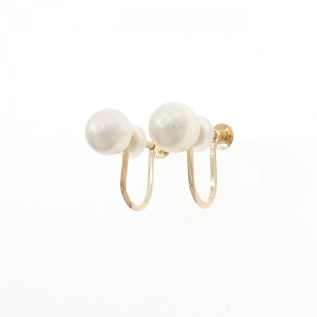 K18YG アコヤパール イヤリング 6.9mm