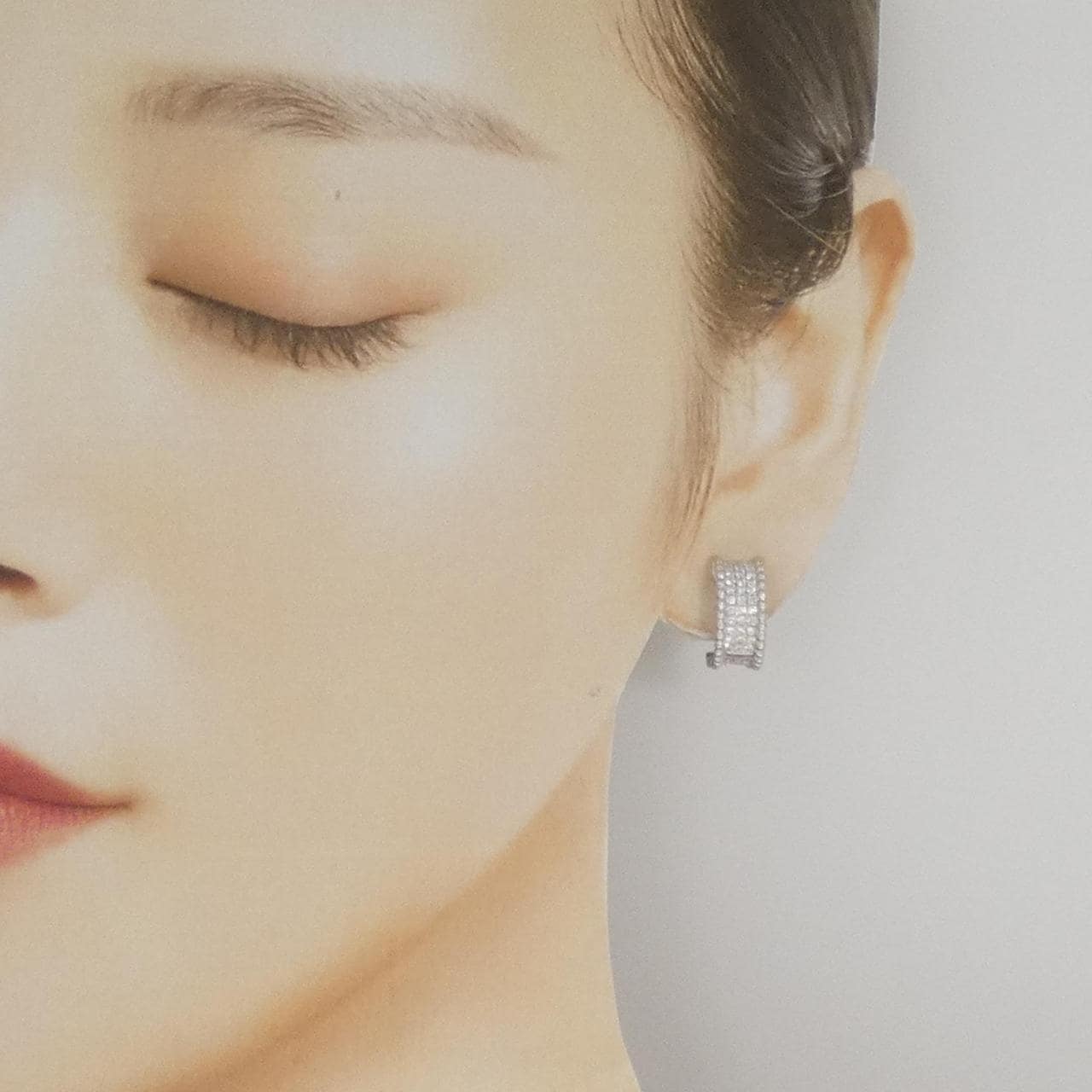 K18WG ダイヤモンド ピアス/イヤリング 0.50CT