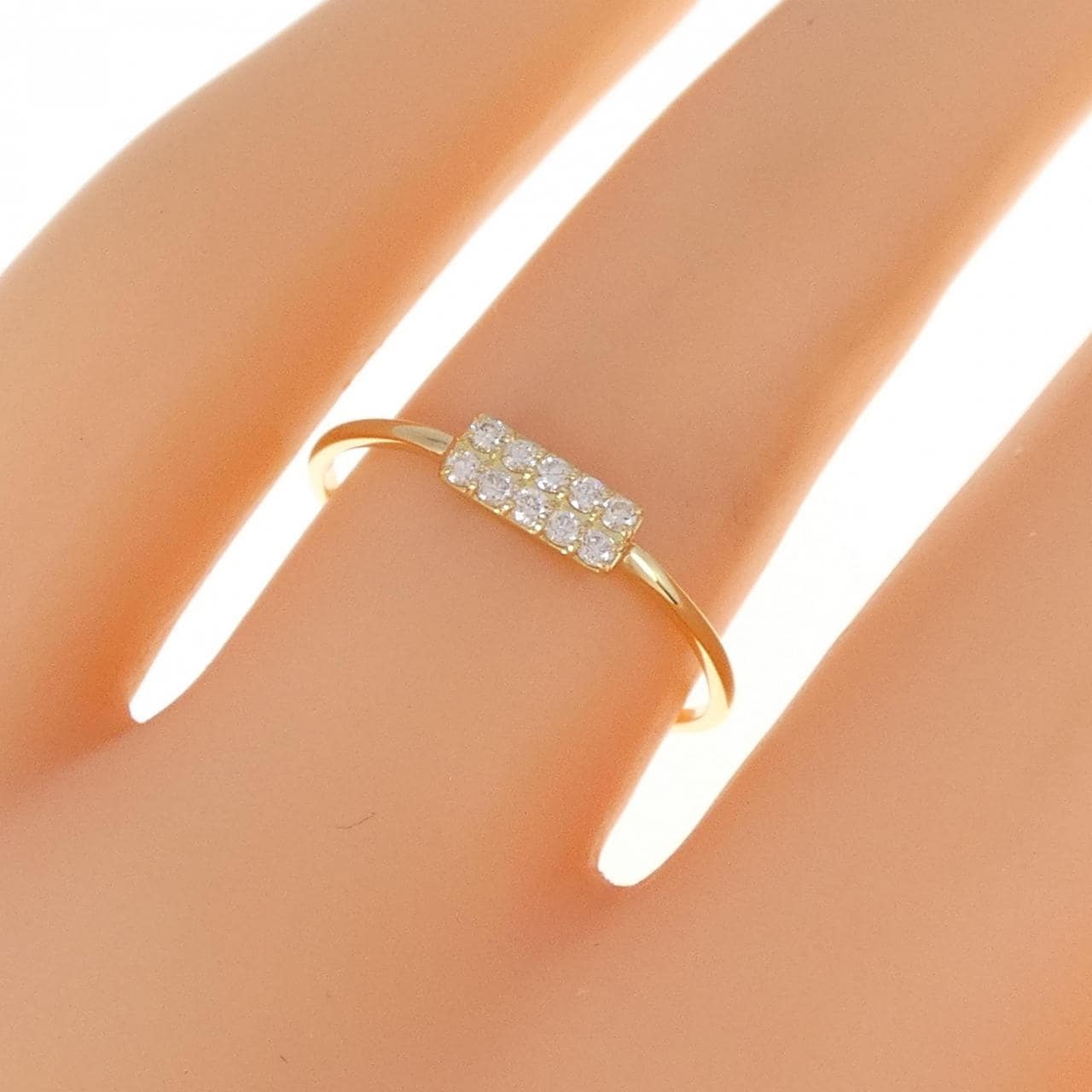 [Remake] K18YG Diamond Ring 0.1CT