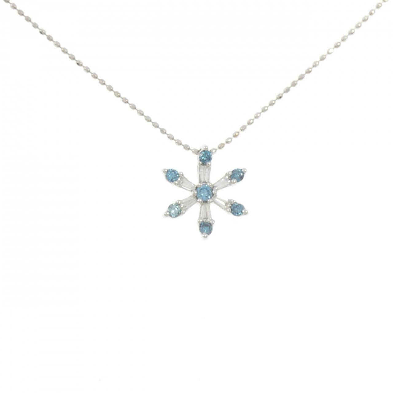 K18WG ダイヤモンド ネックレス 0.30CT