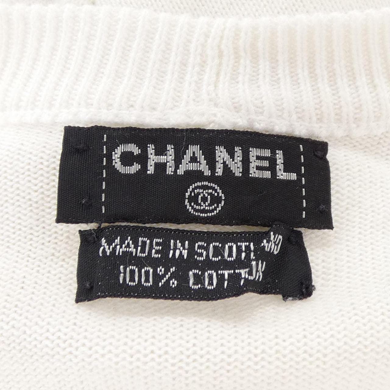 【ヴィンテージ】シャネル CHANEL MADE IN SCOTLAND カーディガン
