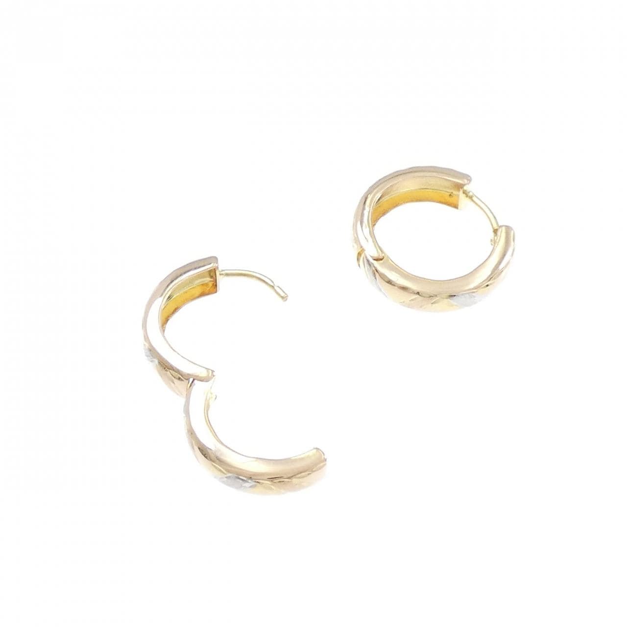 K14スリーカラー ピアス