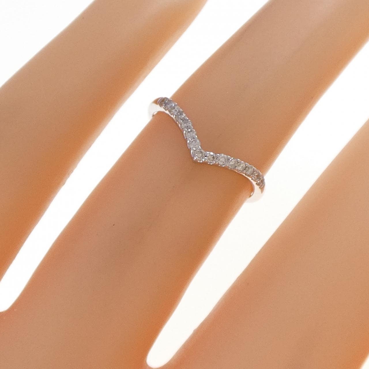 K10WG ダイヤモンド リング 0.10CT