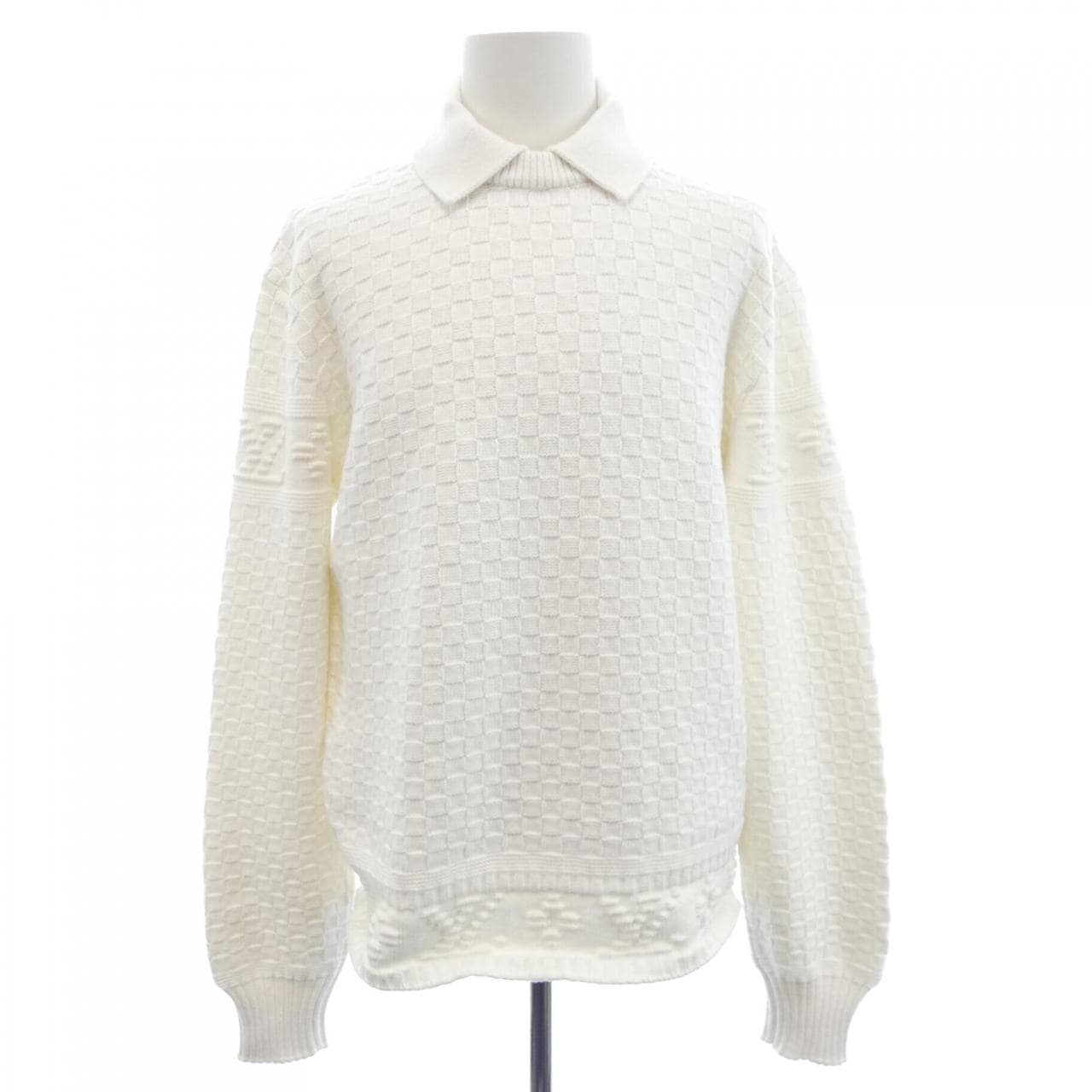 ルイヴィトン LOUIS VUITTON LVダミエウールブレンドプルオーバー HPN63WTZ8 ニット