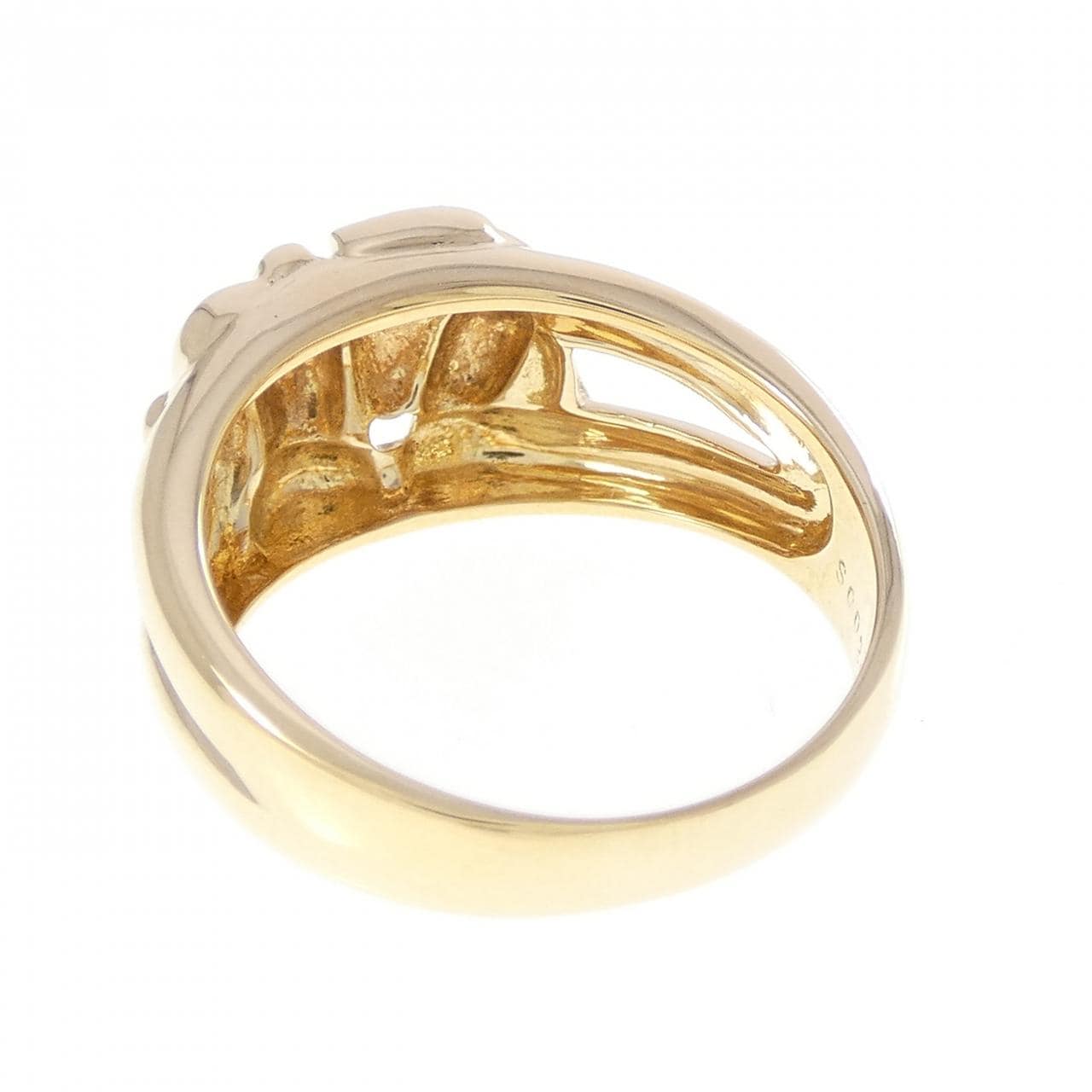 K18YG エレファント サファイヤ リング 0.02CT