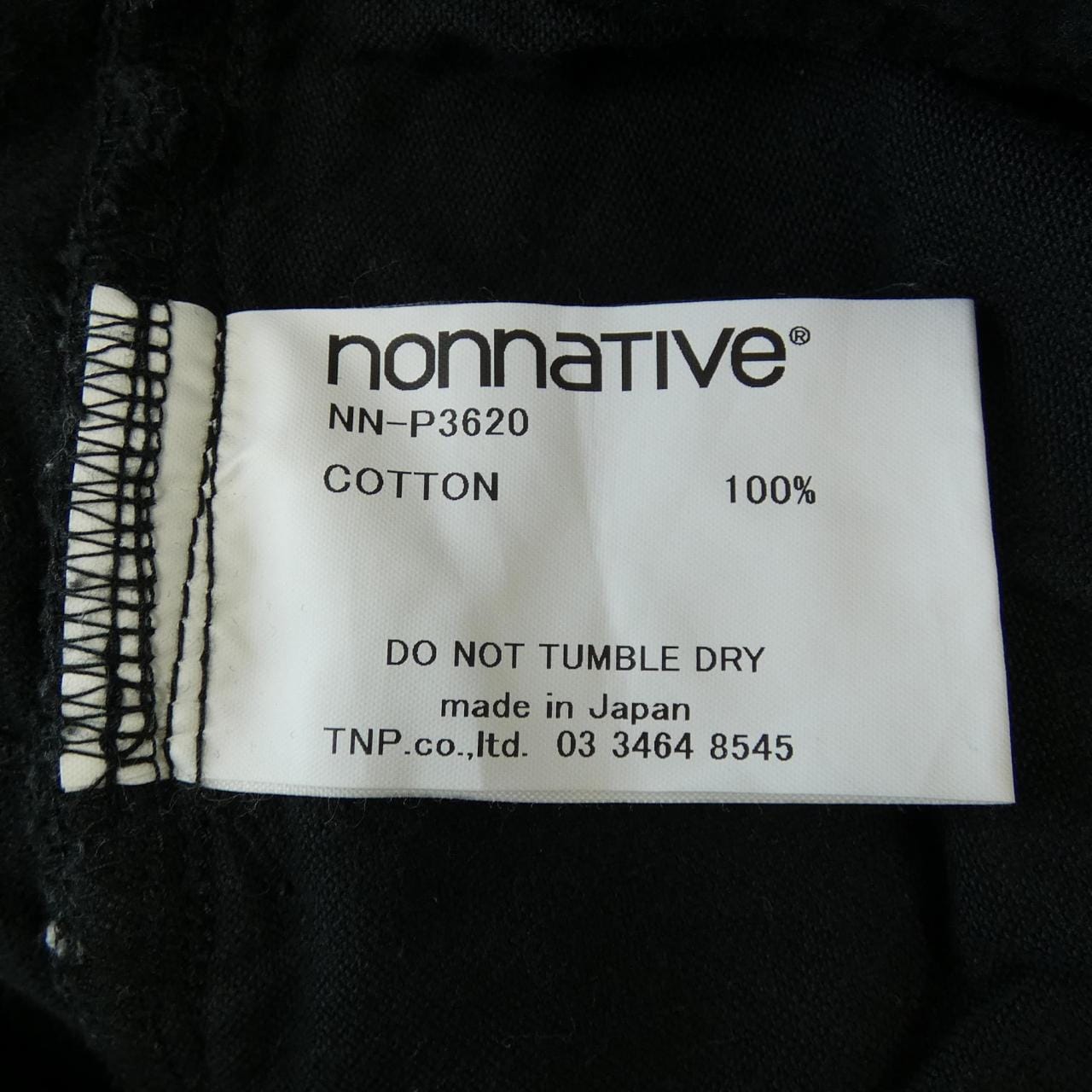 ノンネイティブ NONNATIVE NN-P3620 パンツ