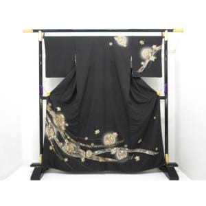 訪問着　友禅金彩加工　刺繍入りボカシ染　身幅Ｌ寸