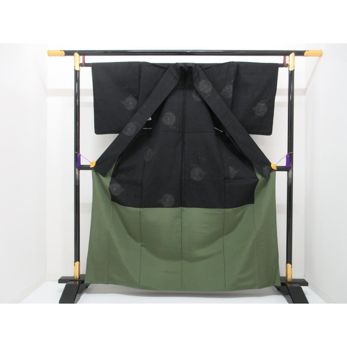 紬　【本場結城紬】証紙付　胴抜き仕立