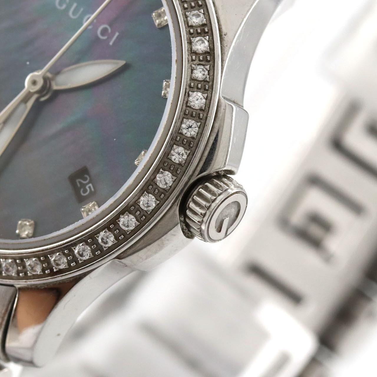【ノーメンテナンス特価】グッチ Gタイムレス/D･12P 126.5 SS クォーツ
