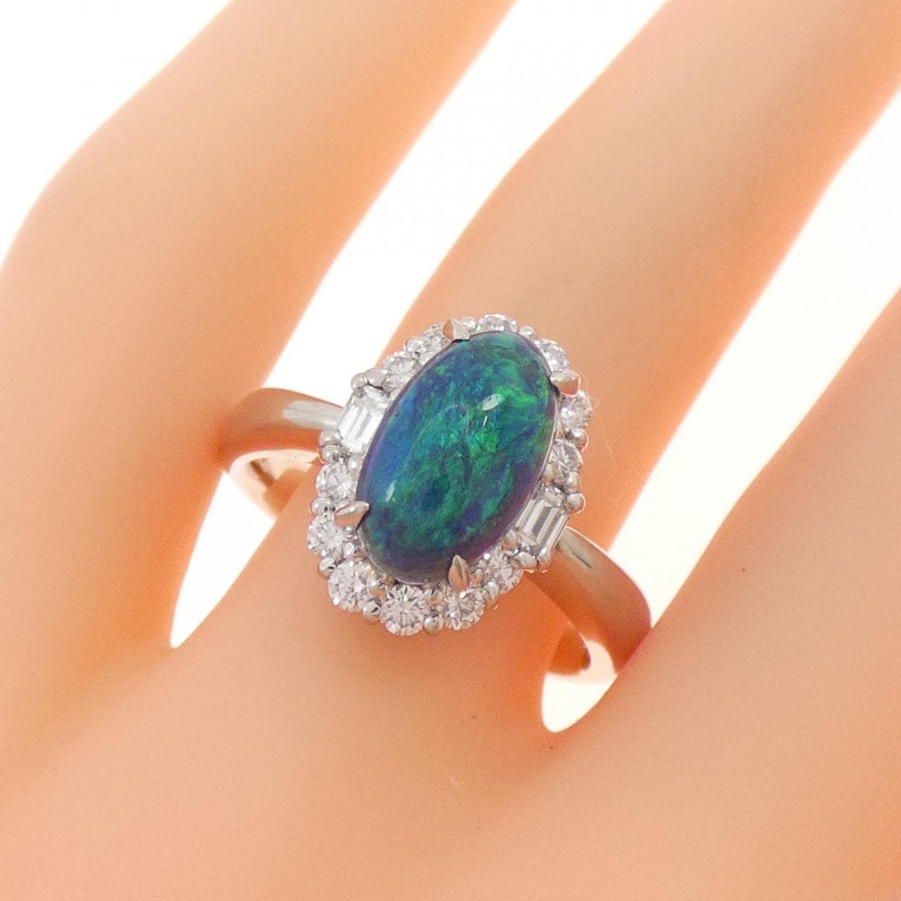 PT900 ブラックオパール リング 2.36CT