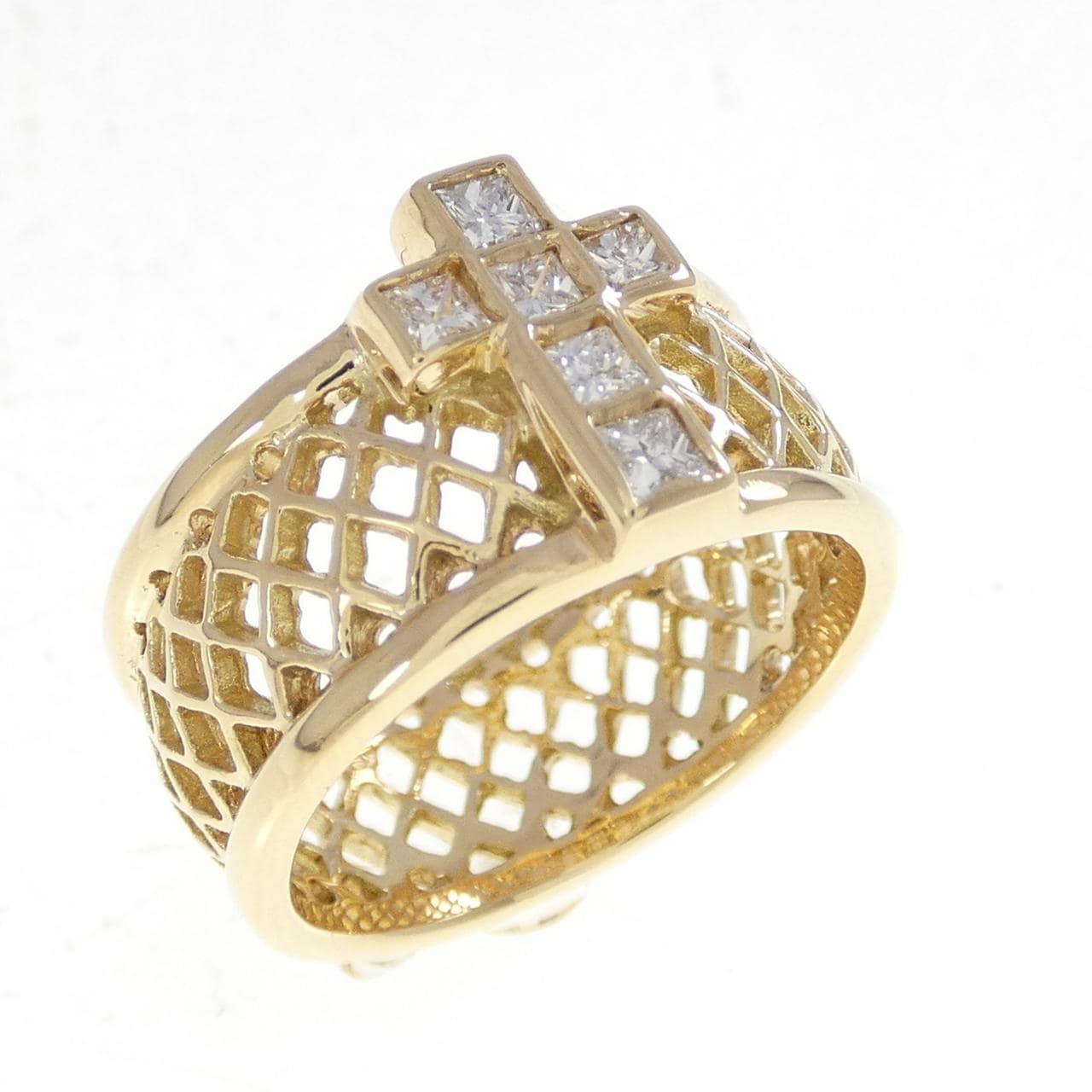 ローリーロドキン クロス ダイヤモンド リング