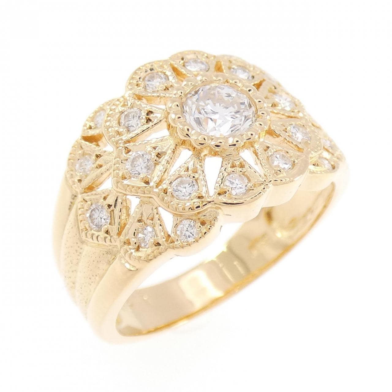 K18YG ダイヤモンド リング 0.336CT