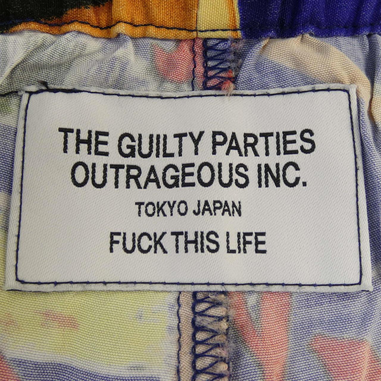 THE GUILTY PARTIES ショートパンツ