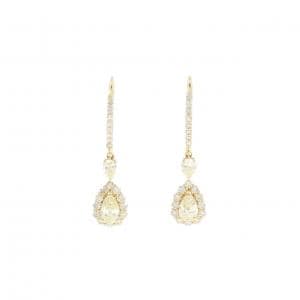 【新品】K18YG ダイヤモンド ピアス 1.10CT