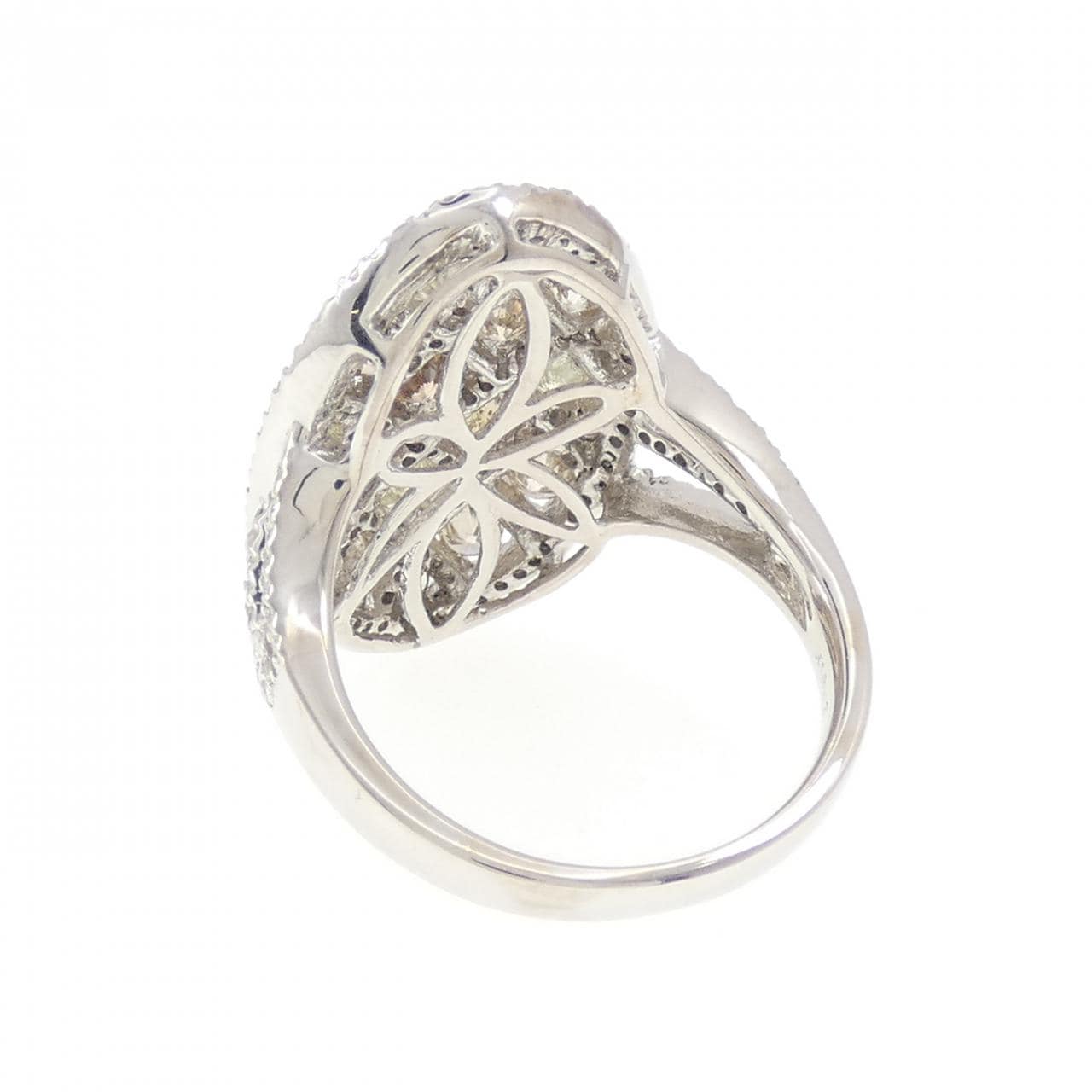 K18WG ダイヤモンド リング 2.80CT