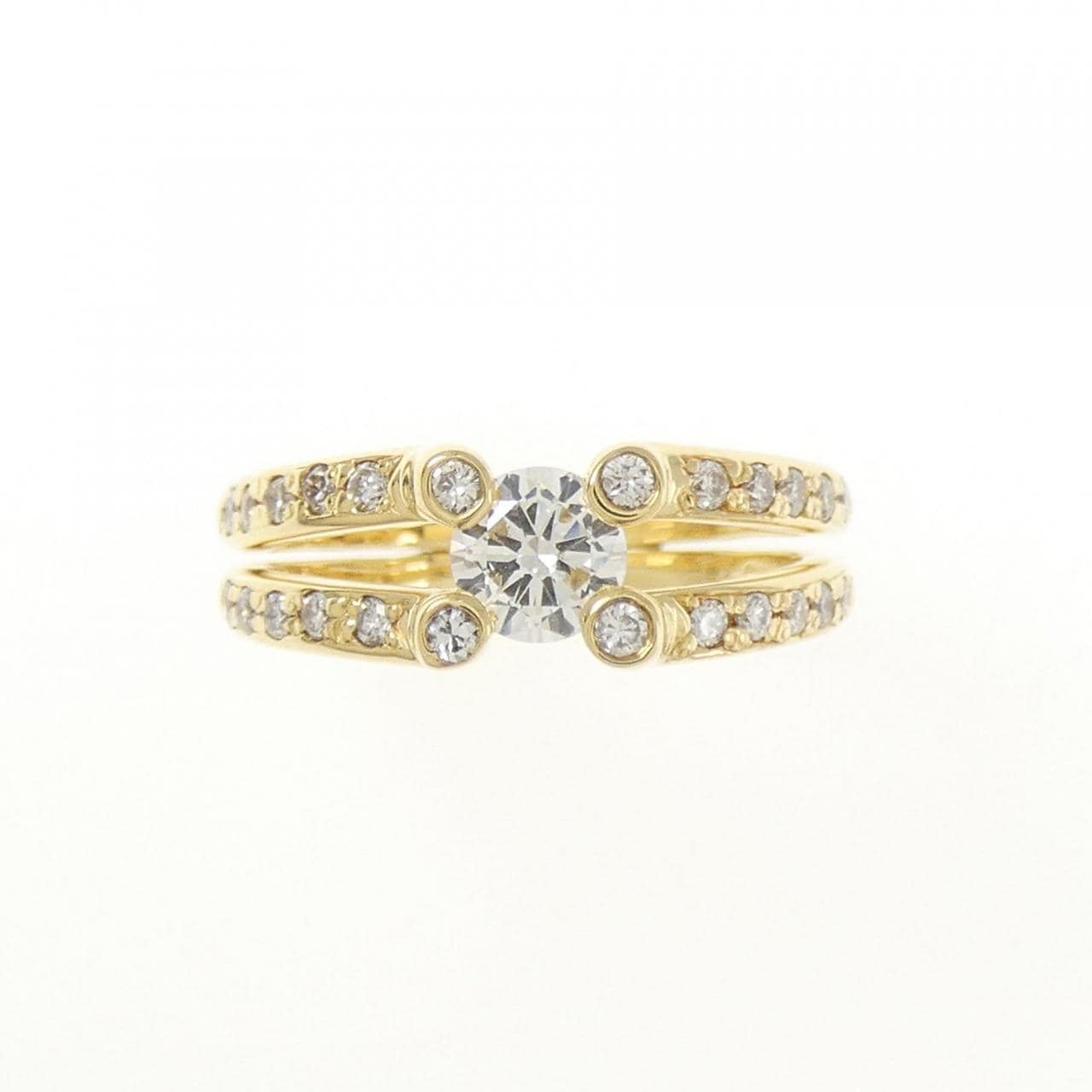 K18YG ダイヤモンド リング 0.309CT
