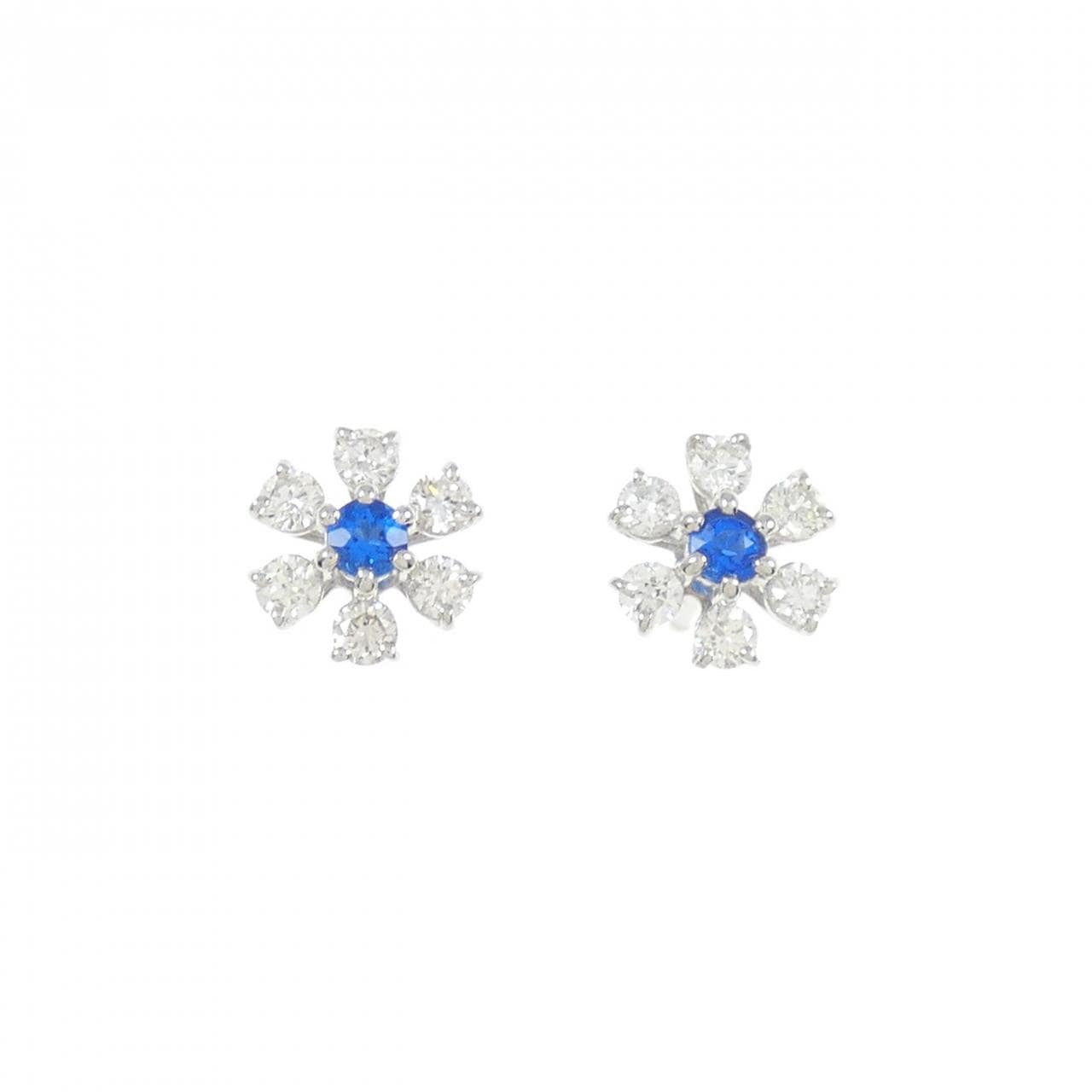 [BRAND NEW] PT Flower Apatite Earrings 0.08CT