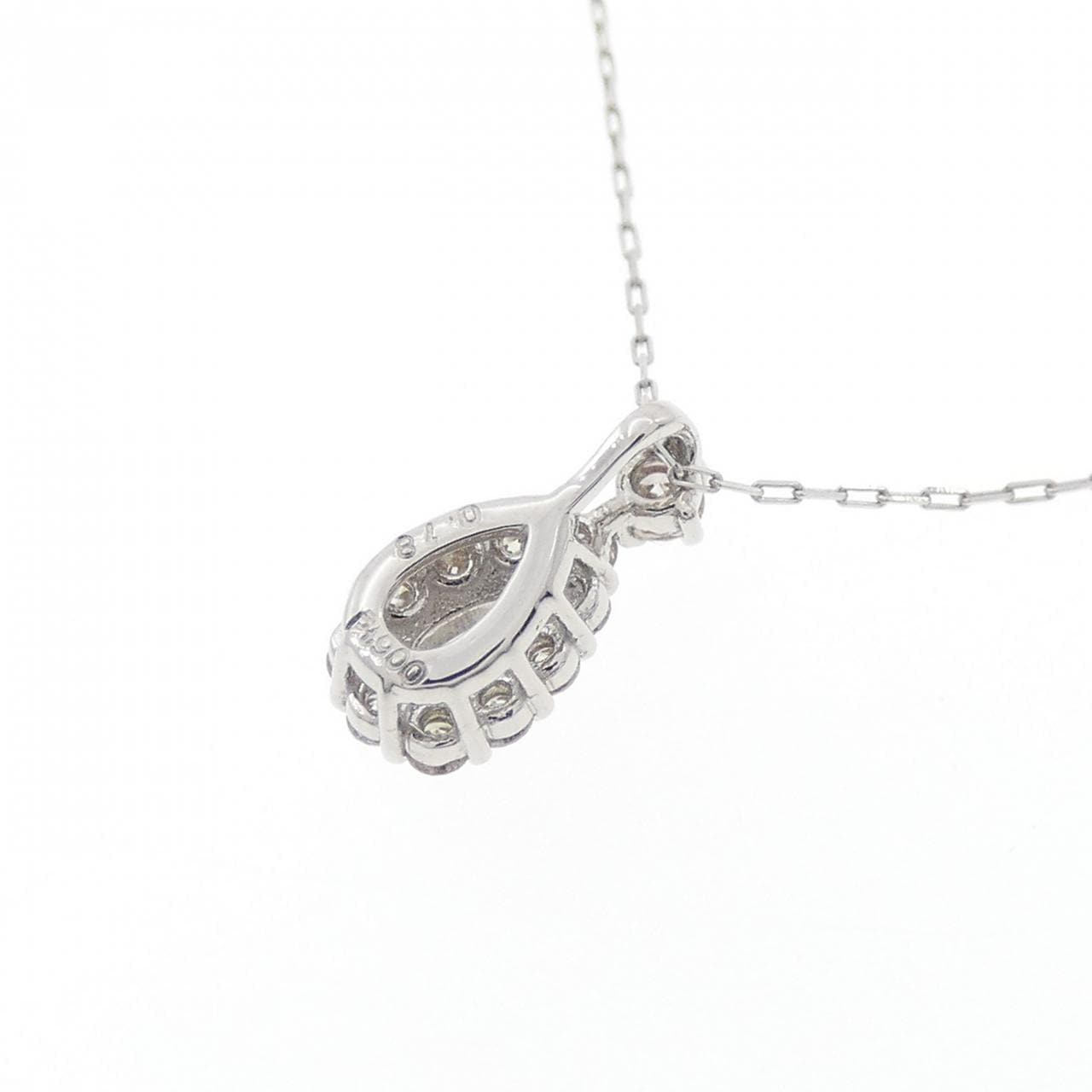 【新品】PT900/PT850 ダイヤモンド ネックレス 0.18CT