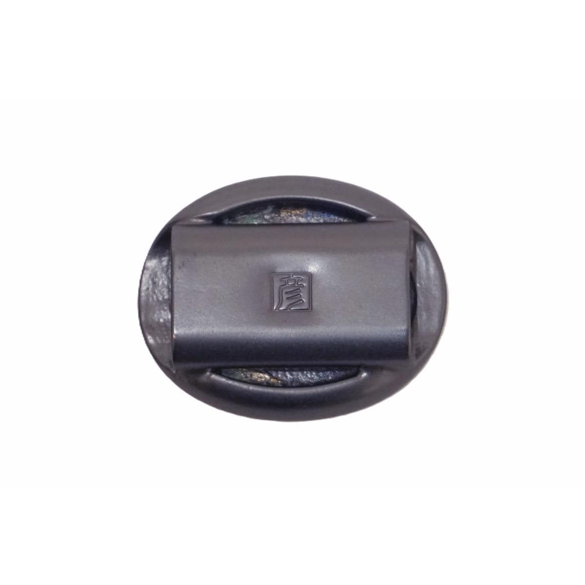 帯留　螺鈿加工