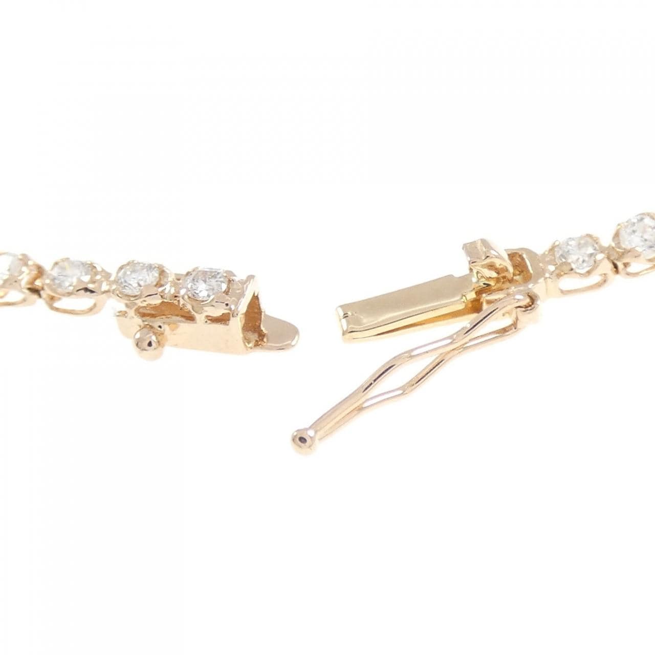 K18PG ダイヤモンド ブレスレット 1.10CT