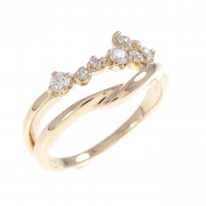 K18PG ダイヤモンド リング 0.19CT