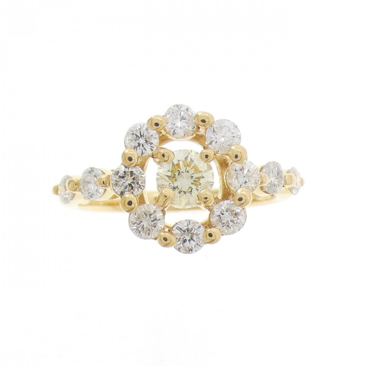 K18YG ダイヤモンド リング 0.28CT