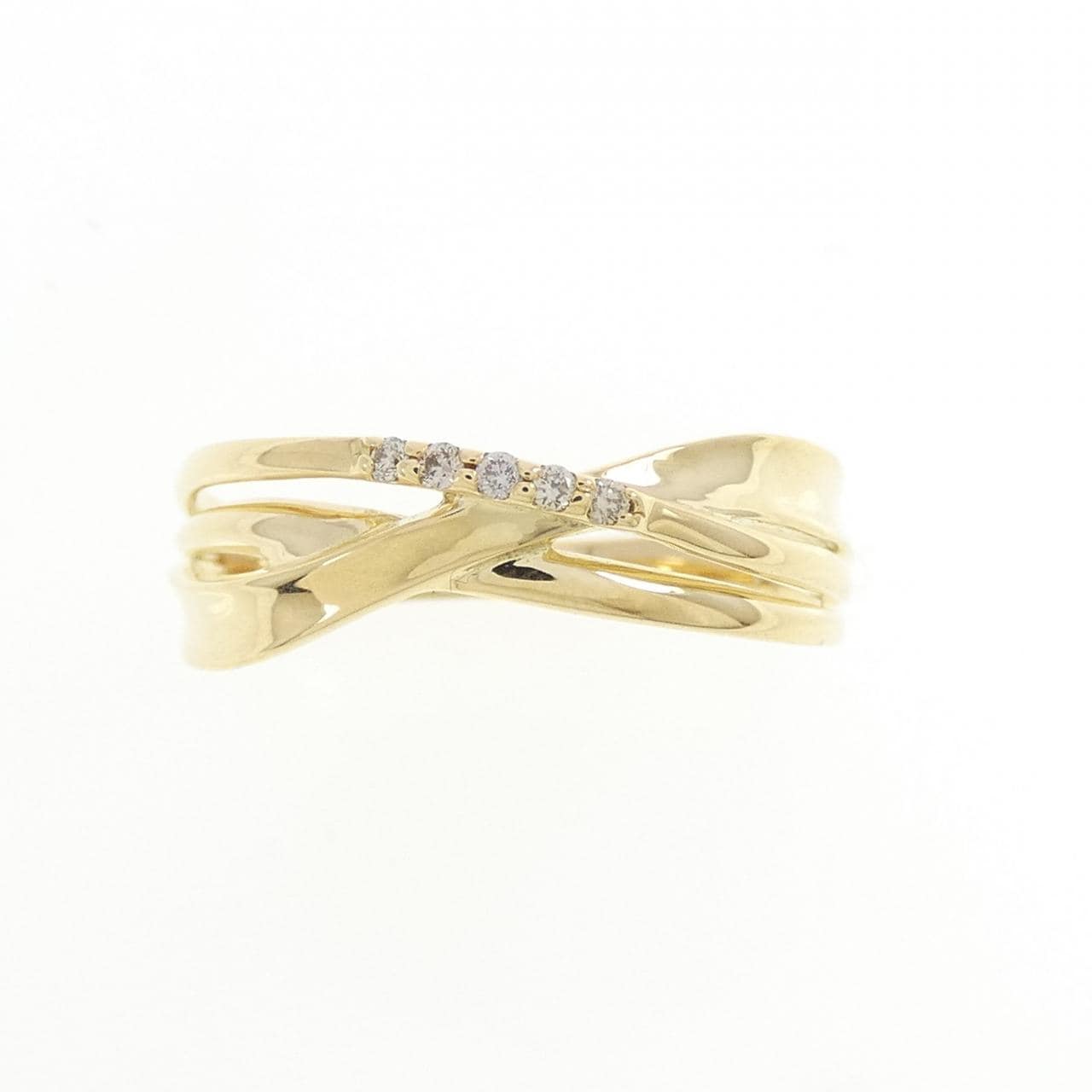 K18YG ダイヤモンド リング 0.03CT