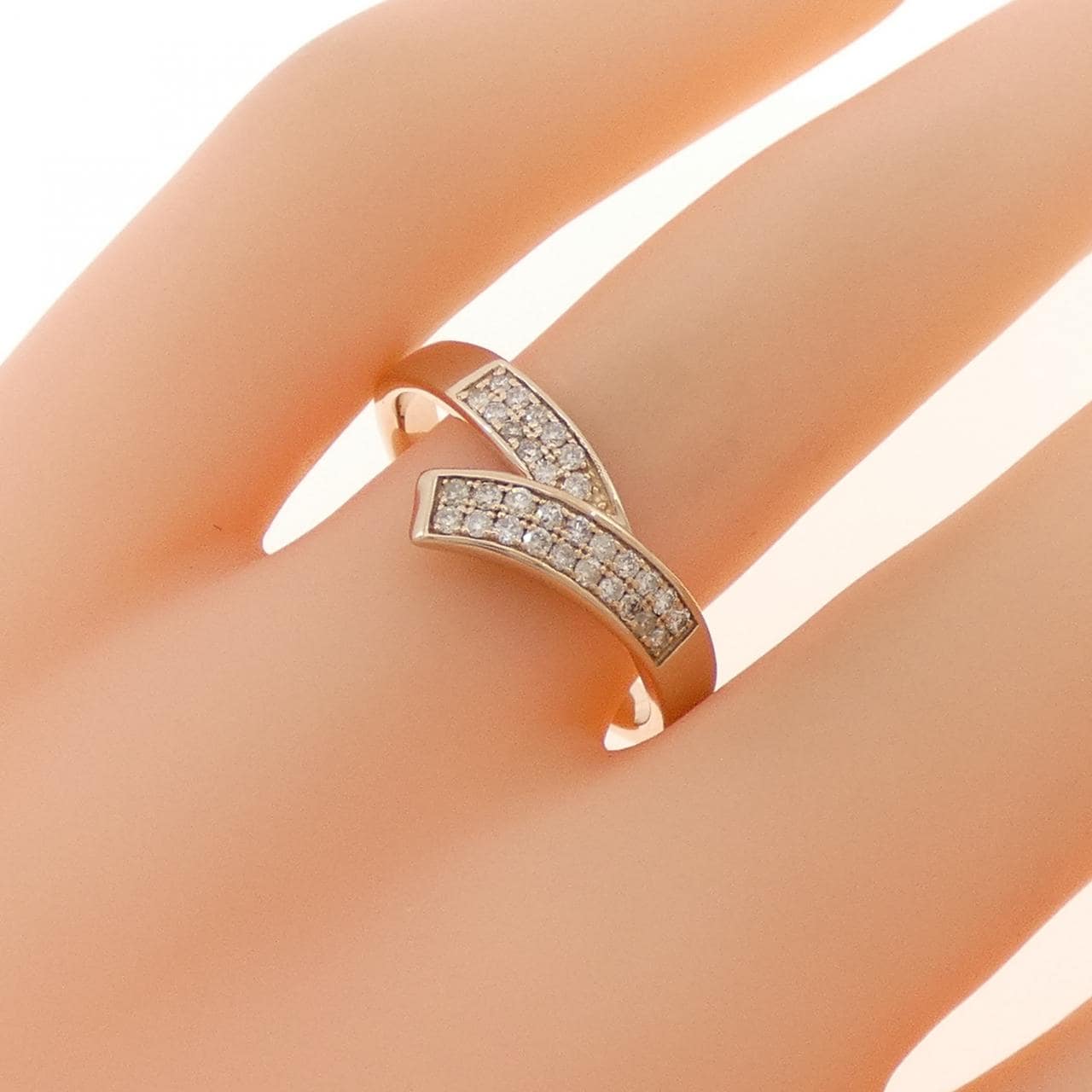 K18PG ダイヤモンド リング 0.21CT