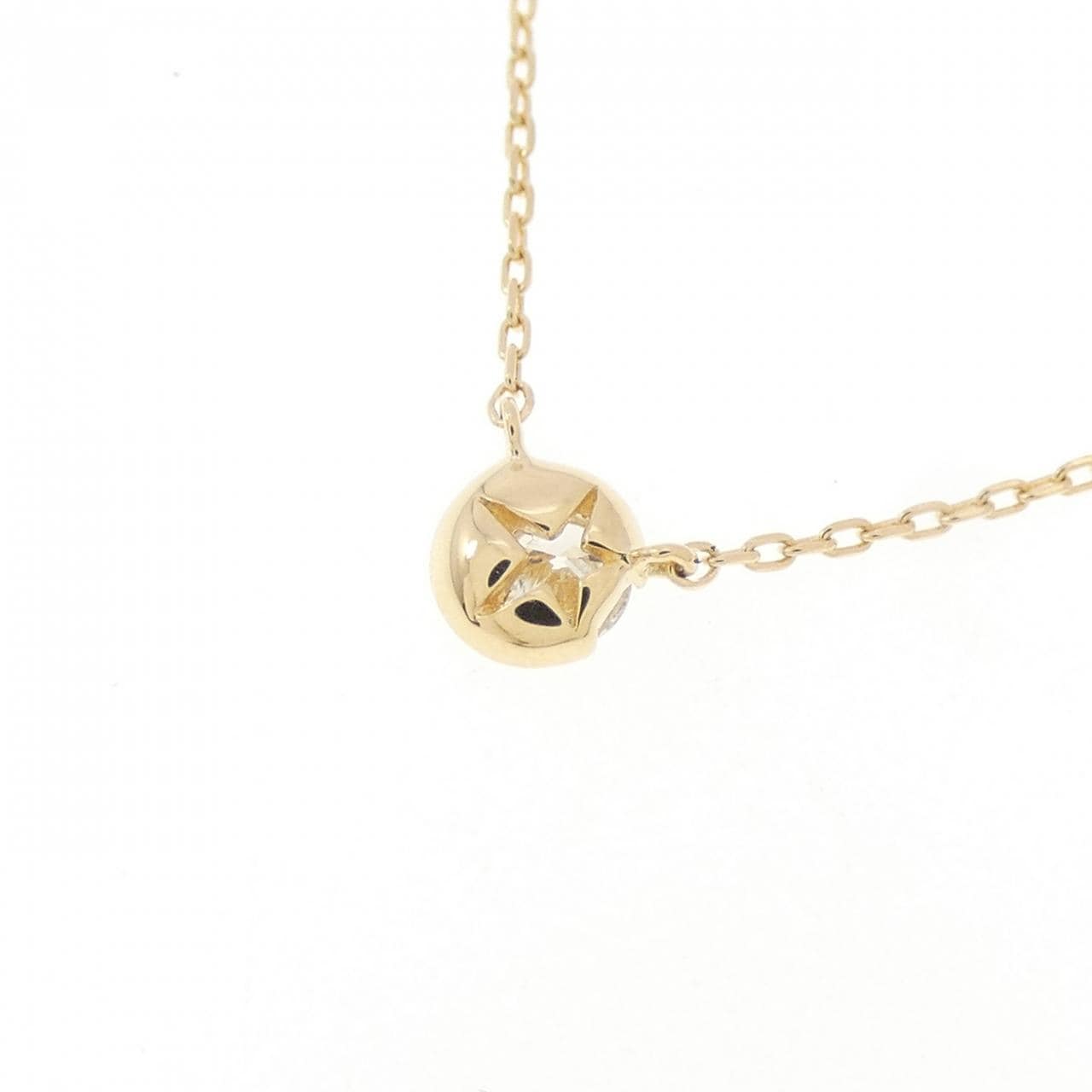 スタージュエリー ムーンセッティング ネックレス 0.06CT