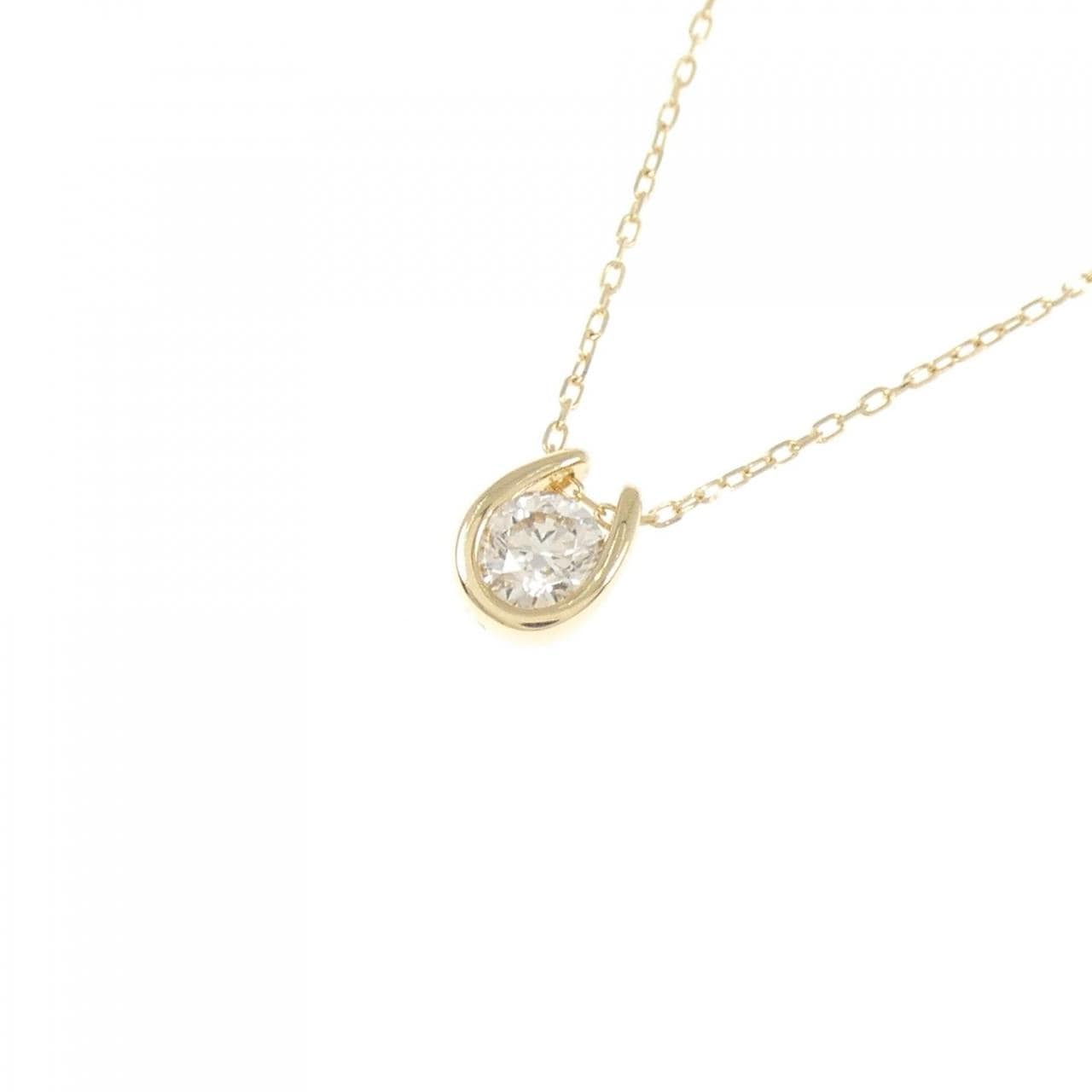 K18YG ダイヤモンド ネックレス 0.13CT