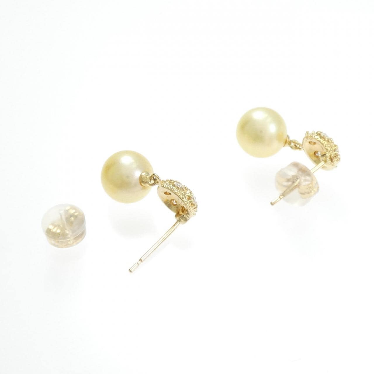 K18YG アコヤパール ピアス 7mm