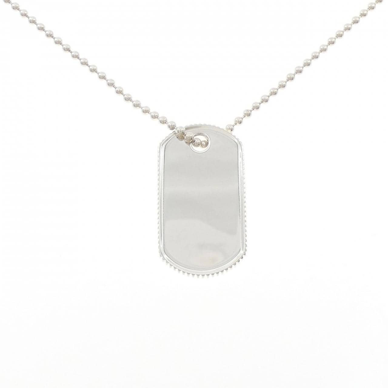 ティファニー コインエッジドックタグ ネックレス