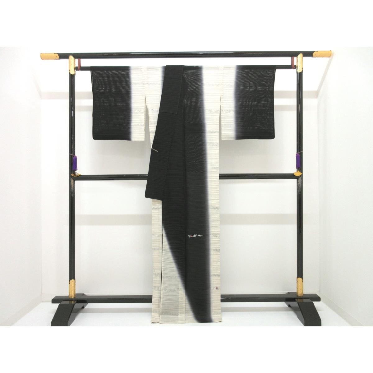 単衣　訪問着　刺繍入り