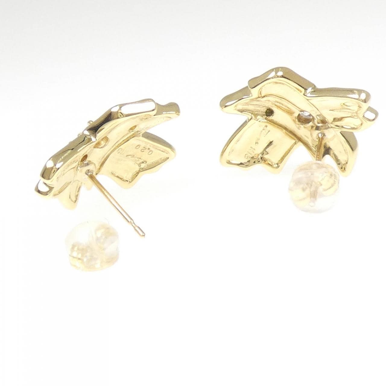 K18YG ダイヤモンド ピアス 0.20CT