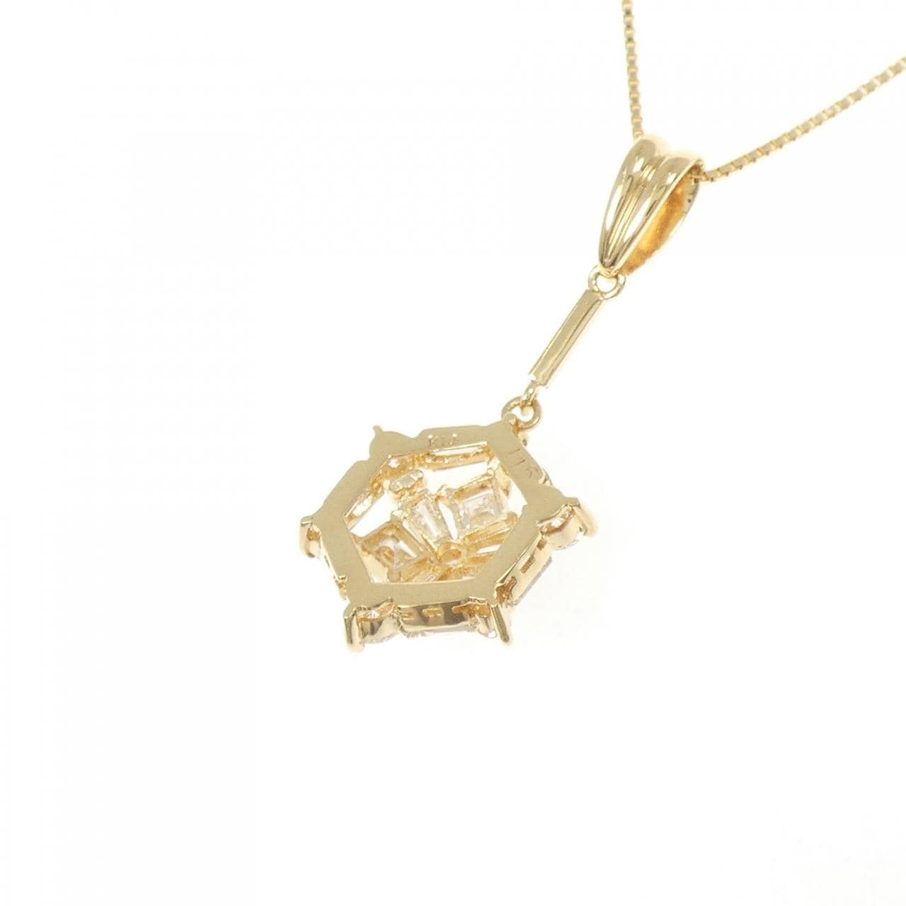 K18YG ダイヤモンド ネックレス 1.16CT