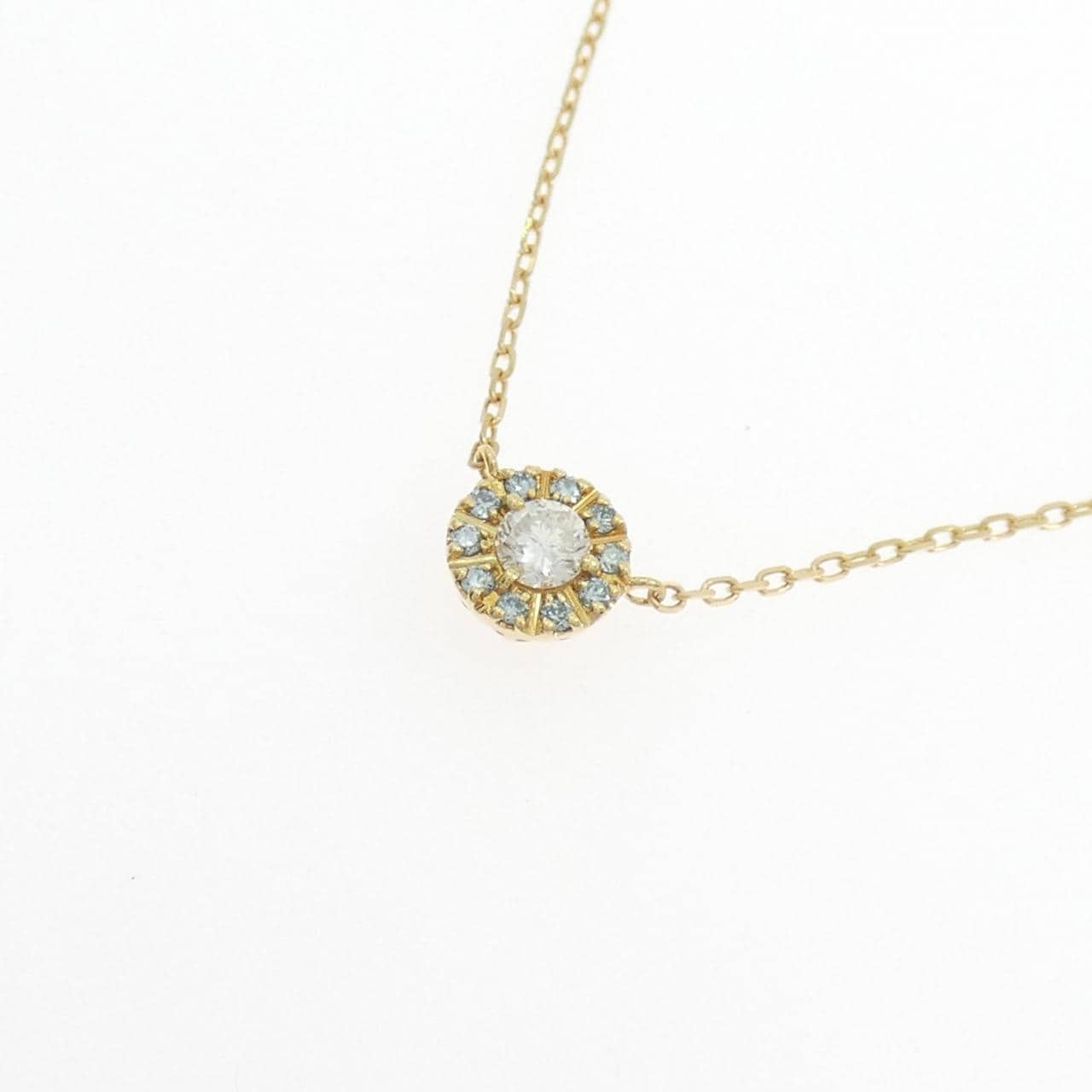 K18YG ダイヤモンド ネックレス 0.12CT