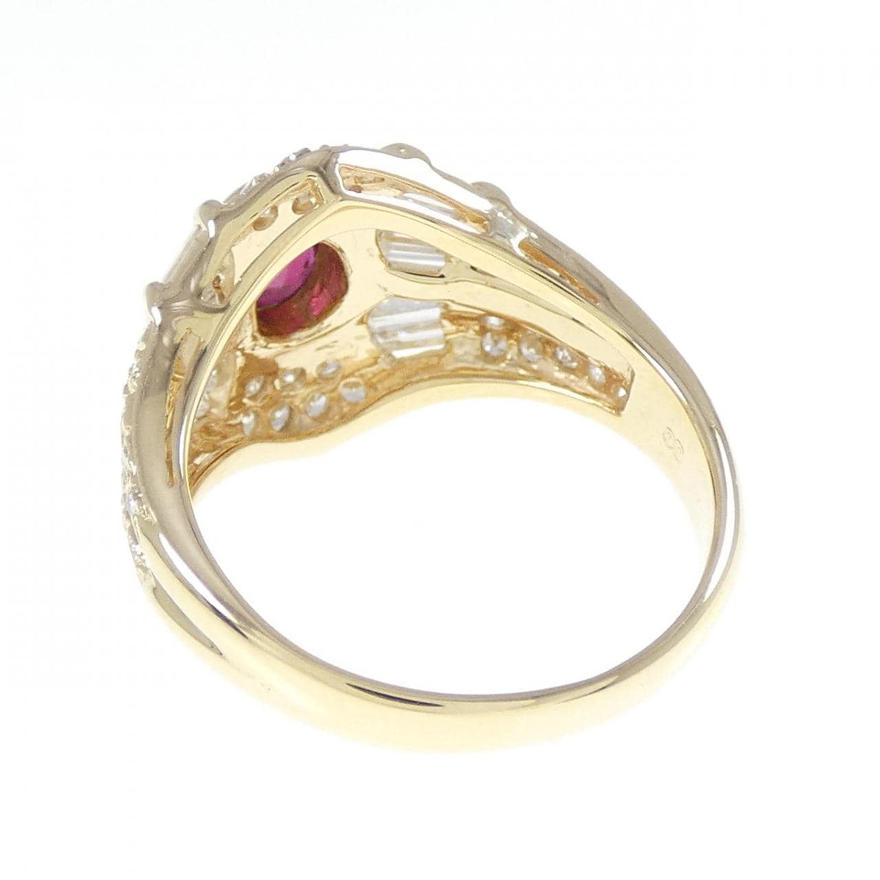 750YG ルビー リング 0.48CT