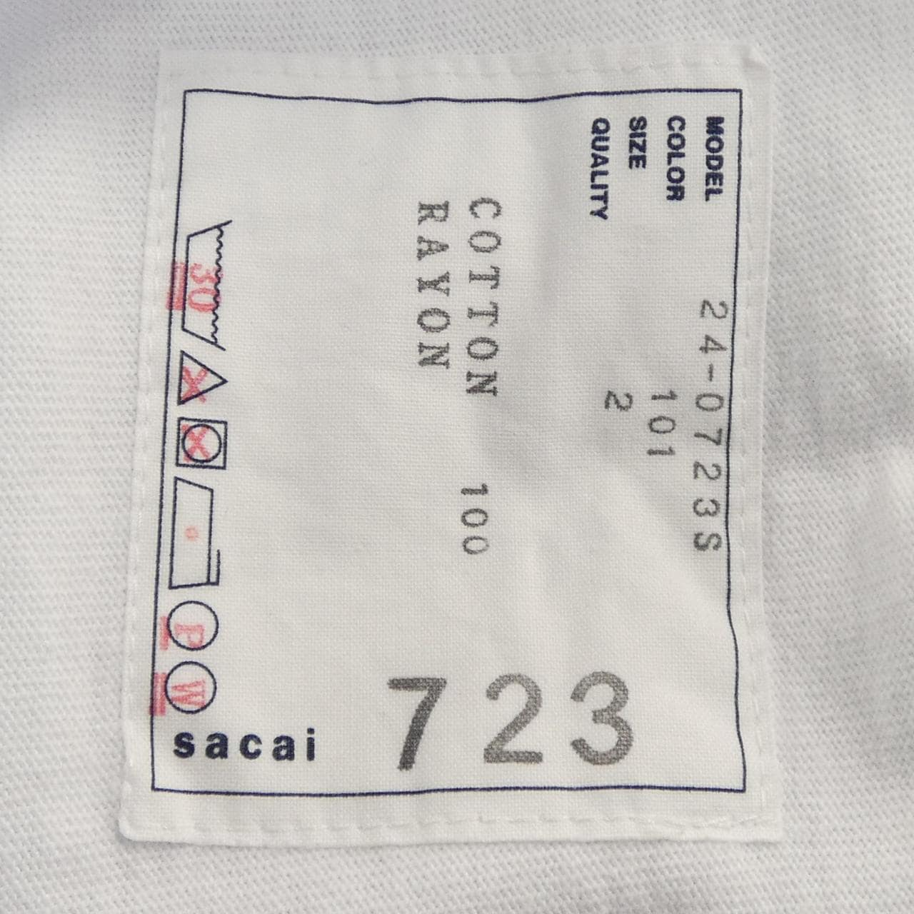 サカイ SACAI 24-0723S UNISEX Tシャツ